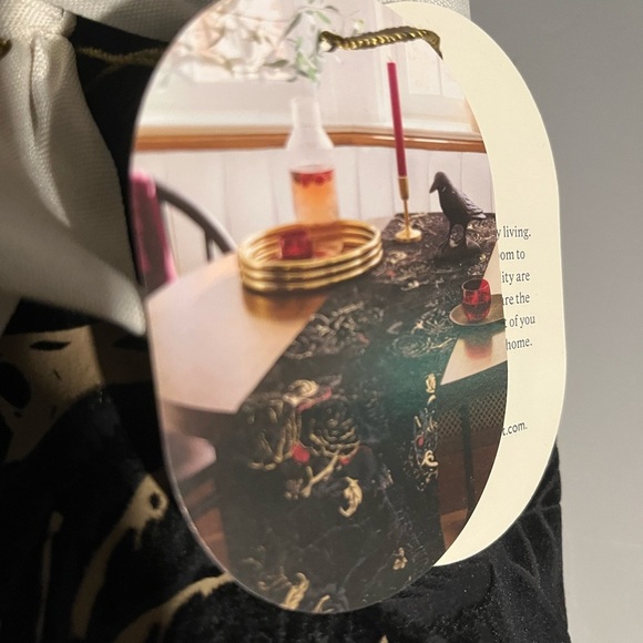 Threshold Other - Black and Gold Table Runner